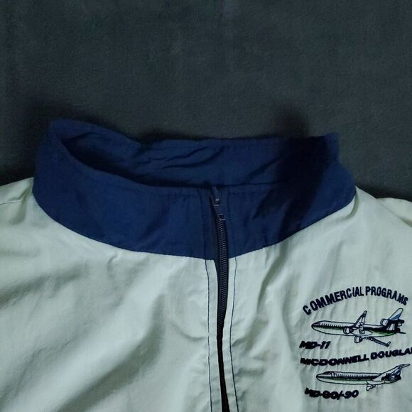 Vintage 80s Boeing Flight Bomber Men's Size XL McDonnell Douglas Pilot Aviator - Picture 14 of 16